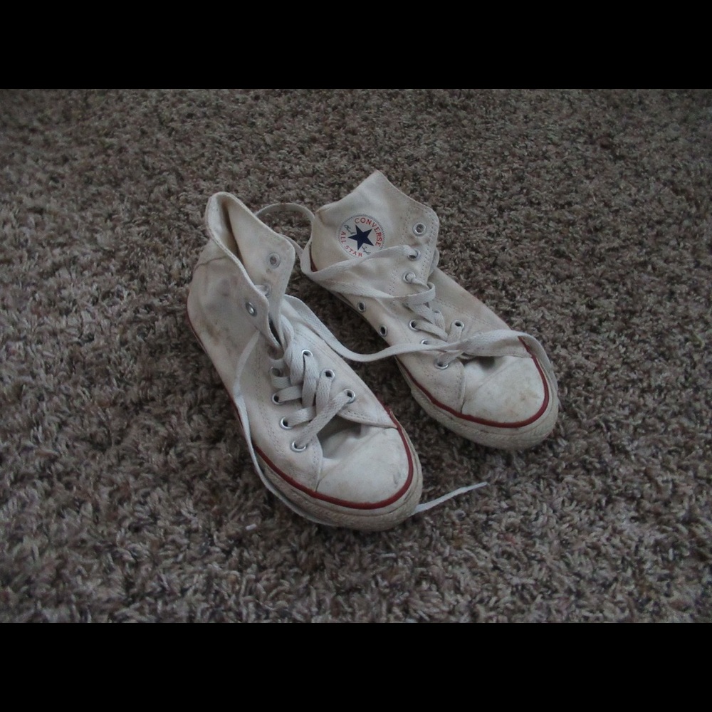 High top white converse